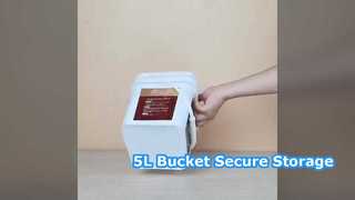 5L Plastik Kova Güvenli Depolama Evcil Hayvan Gıda Boyası