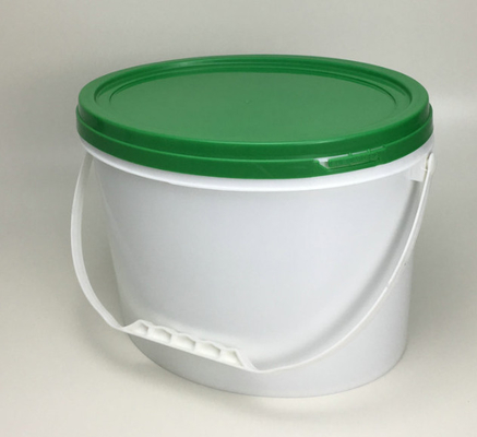 IML veya Termal Transfer veya Serigrafi ile Gıda Sınıfı Plastik Oval Kova