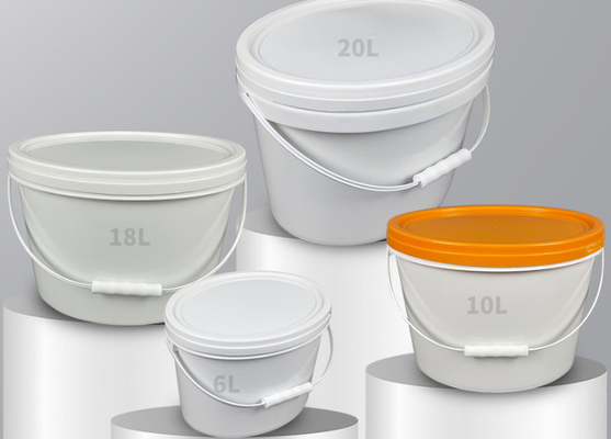 IML veya Termal Transfer veya Serigrafi ile Özelleştirilebilir Oval Plastik Kova PP / HDPE