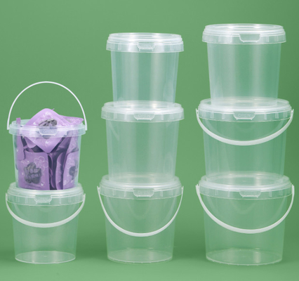 PP/HDPE Plastik Gıda Kovası Yakalama Kılıflı Beyaz