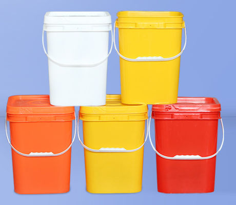 Kare plastik kova IML ısı transferi ve ekran baskı için baskı seçenekleri