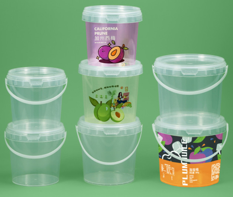 Yapabilir özelleştirilebilir logo ile Gıda Depolama için Kapaklı Plastik Gıda Kovası