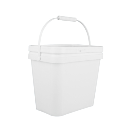 Gıda sınıfı kare plastik kova IML / ısı transferi / ekran baskı ile 1.2 Kg
