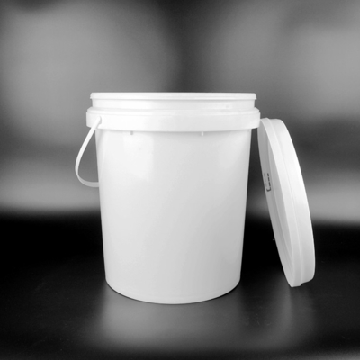 Gübre Kaplamaları Yuvarlak Plastik Kova 17kg Kapaklı Saplı