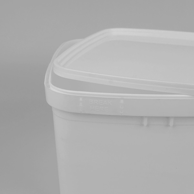 ISO9001 ile 3 Litre Şeffaf Dikdörtgen Plastik Kova