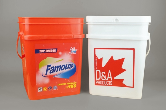 SGS Onaylı 25 * 17 * 15.8cm Şeffaf Gıda Sınıfı Kare Plastik Kova