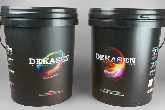 Yağlayıcı için İstiflenebilir Siyah Beyaz 5 Galon Plastik Kova 20 Litre
