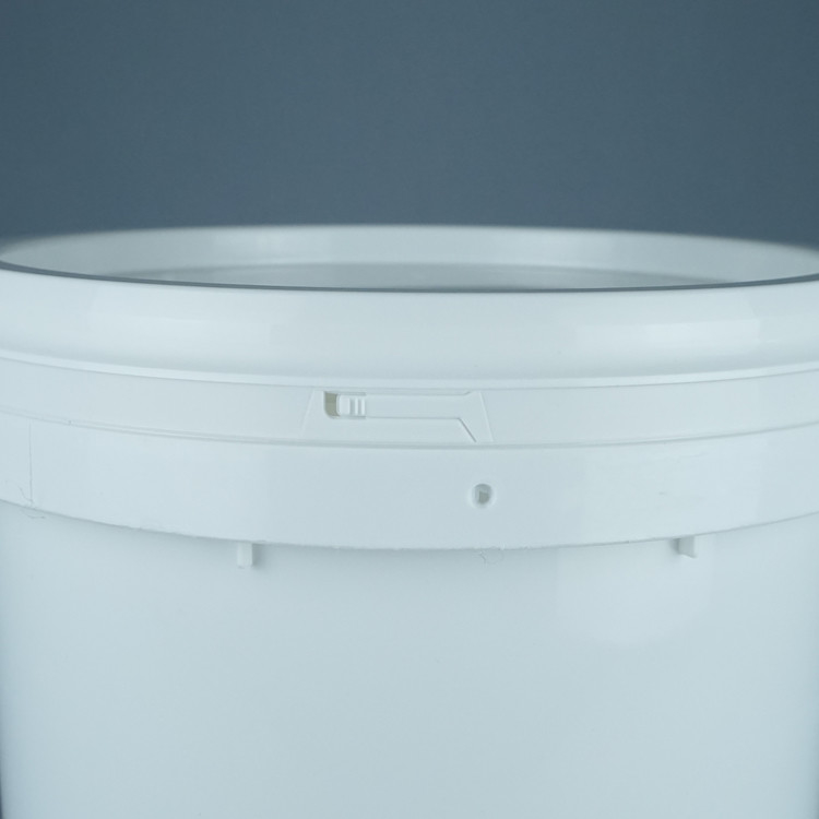 0.8-1.5mm kalınlığı yuvarlak plastik kova pürüzsüz yüzey ve gerekli logo ile