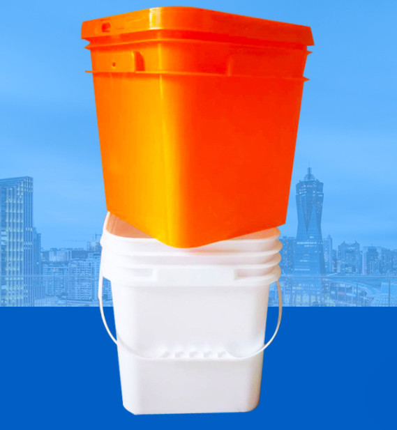 Beyaz veya başka bir renk ile Gıda sınıfı kare plastik kap