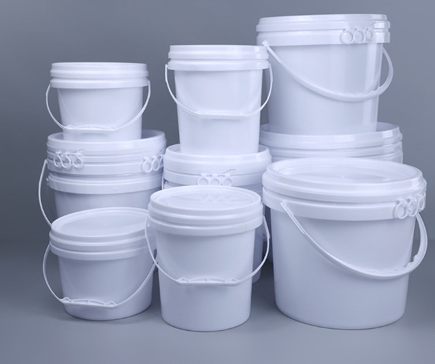1L 5L 10L 20L Kapasite 0.8-1.5mm Kalınlığında Dairesel Plastik Depolama Kovası