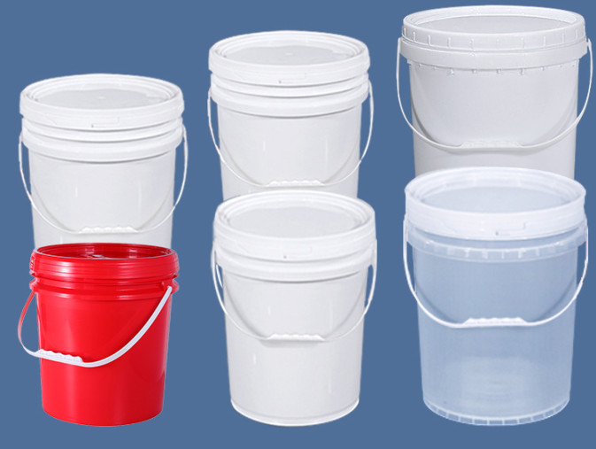 Ağır Güçlü Beyaz Endüstriyel Yağlama Depolama 20L Kapasite PP/HDPE Fişli Kovası