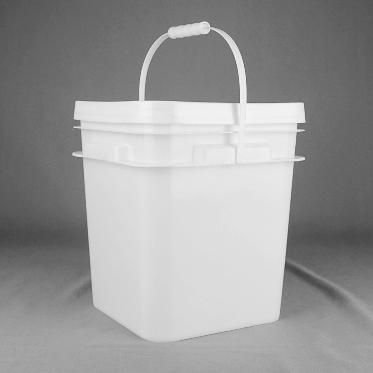 Kimyasal Direnci Kare Plastik Kovası 1.2 Kg Gıda Kaliteli Boya Oyuncakları için