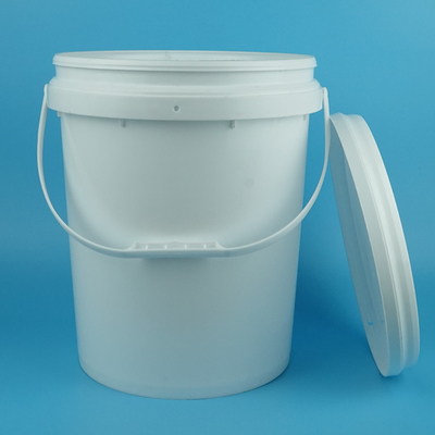 Boya için Saplı ve Kapaklı 19kg Yuvarlak Plastik Bidon