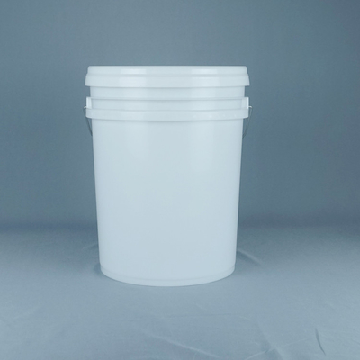 20 Litrelik Yağ Tankı Yuvarlak Plastik Kova, Kapaklı ve Kulplu