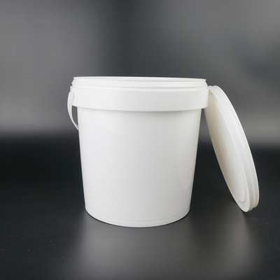 Metal Saplı Yuvarlak Kalıplı 1L Plastik Kova Özel Logo Mevcuttur
