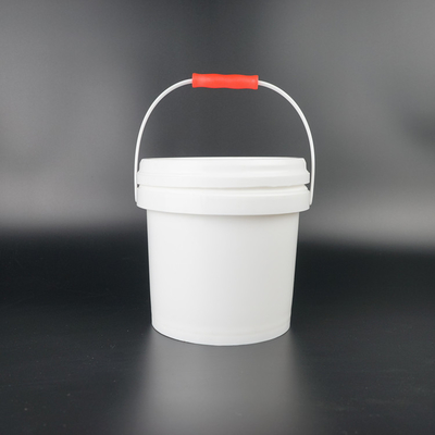 Ev ve İş İçin 4L Yuvarlak Plastik Kova Yeniden Kullanılabilir Saklama Kabı