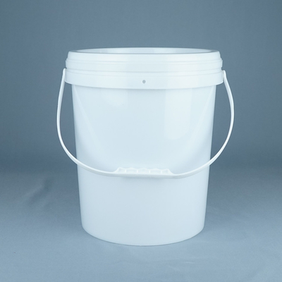 Kapaklı ve Saplı 15kg Boya Yuvarlak Plastik Ambalaj Kabı