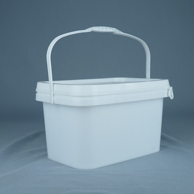 Saplı ve Kapaklı 5kg Gıda Sınıfı Dikdörtgen Plastik Kova