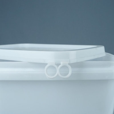 Saplı ve Kapaklı 5kg Gıda Sınıfı Dikdörtgen Plastik Kova