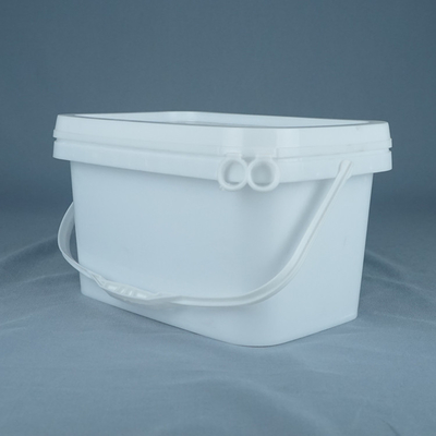 Saplı ve Kapaklı 5kg Gıda Sınıfı Dikdörtgen Plastik Kova