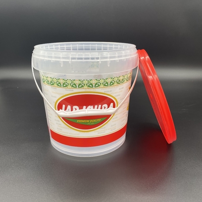 Atıştırmalıklar ve Kuruyemişler İçin Çevre Dostu Yuvarlak Küçük Plastik Gıda Sınıfı Kovalar