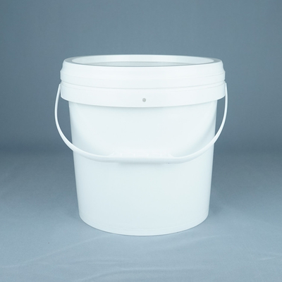 Beyaz Gıda Derecesi Kapaklı Plastik kova 1L-5L Kapasite BPA Serbest Geri Dönüştürülebilir Yaka -40°F 180°F Sıcaklık Aralığı