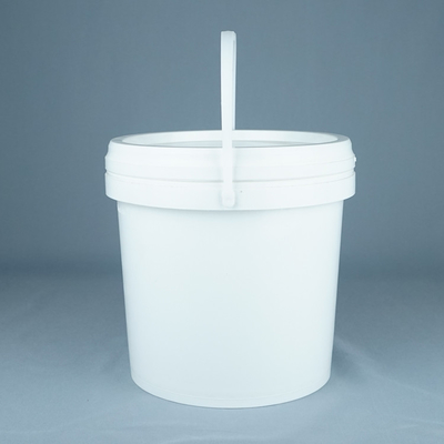 Beyaz Gıda Derecesi Kapaklı Plastik kova 1L-5L Kapasite BPA Serbest Geri Dönüştürülebilir Yaka -40°F 180°F Sıcaklık Aralığı
