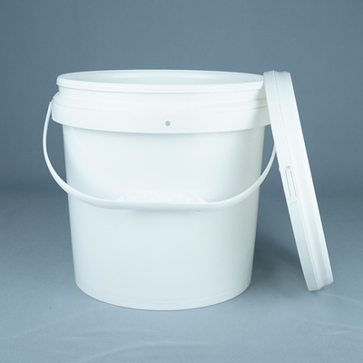 Beyaz Gıda Derecesi Kapaklı Plastik kova 1L-5L Kapasite BPA Serbest Geri Dönüştürülebilir Yaka -40°F 180°F Sıcaklık Aralığı