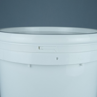 0.8-1.5mm kalınlığı yuvarlak plastik kova pürüzsüz yüzey ve gerekli logo ile
