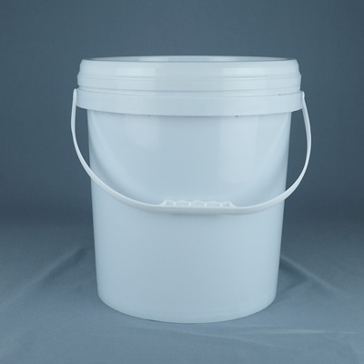 Yüklenebilir Gıda Derecesi Plastik Kovayla Kapak Ve El Beyaz Geri Dönüştürülebilir -40°F 180°F