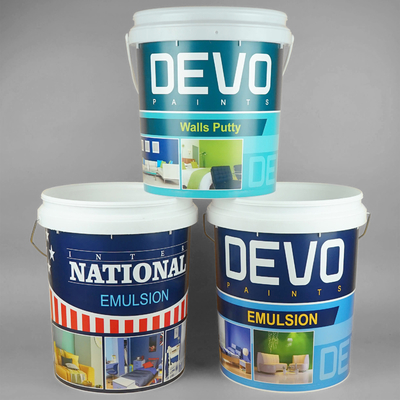 Ev Dekorasyon Projeleri İçin 5L Beyaz Plastik Boyama Sürahi 1.2KG Ağırlık