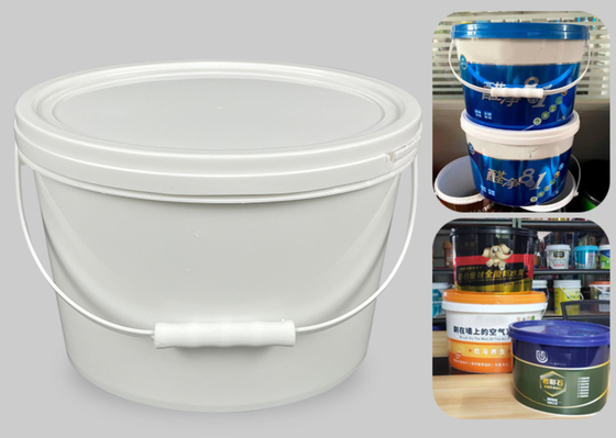 IML veya Termal Transfer veya Serigrafi ile Özelleştirilebilir Oval Plastik Kova PP / HDPE