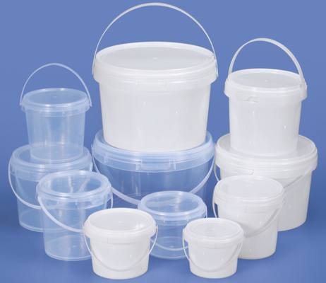 HDPE Malzeme Plastik Gıda Kovası Beyaz Veya Diğer Renk 0.2L-20L