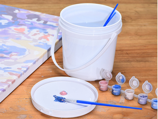 3 Galon Kapasiteli, Donmaya Dayanıklı Plastik Boya Kabı, Boyama Uygulamaları İçin