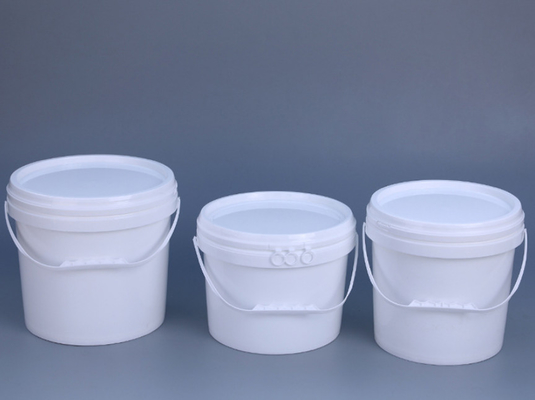 Tekrar kullanılabilir yuvarlak şekilli gıda kalitesi beyaz kovalar 1-5L çevre dostu ve dayanıklı