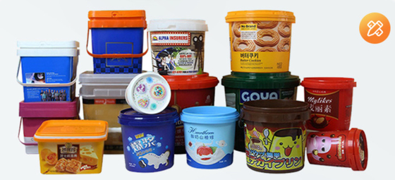PP/HDPE Beyaz Plastik Gıda Depolama Kovası
