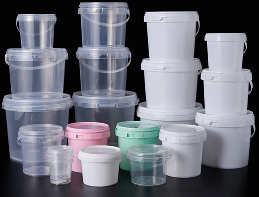 Kapağı olan kova Plastik yemek kova baskı içinIML veya ısı transferi veya ekran baskı