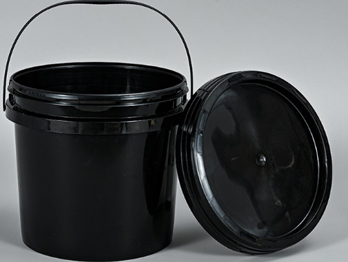 0.8-1.5mm Kalınlığı Plastik / Metal El ile Yuvarlak Plastik Kovası Özel Logo