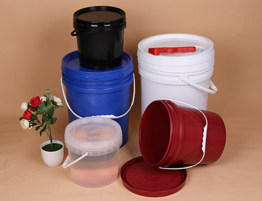 Dokumalı çanta PE çanta ambalajı kapaklı plastik yemek kovası için dahil