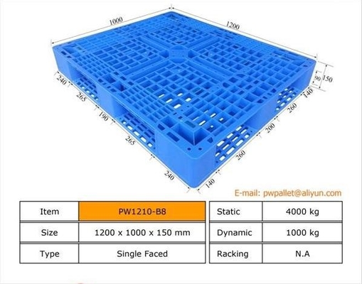 OEM Yüklenebilir Plastik Palet ile Paketleme Paleti MOQ 450pcs