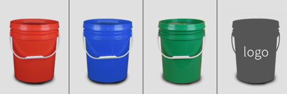 Restoran sınıfı 20 litrelik plastik kovalar, dikiş ve UV direnci