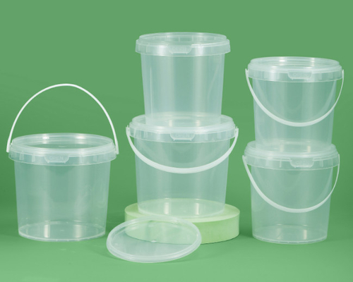 Ekran baskı Plastik yemek kovası ve kova tasarımı kolaylık için
