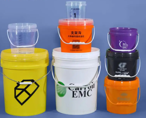 Müşterilerin İhtiyaçları İçin Yüklenebilir Beyaz 5 Gallon Plastik Kovlar