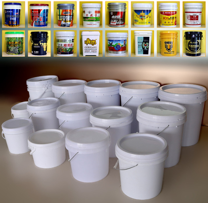 Endüstriyel Beyaz Yağlama Kovası Kare / Yuvarlak / Dikdörtgen 20L Kapasiteli PP / HDPE Yağ Konteyneri