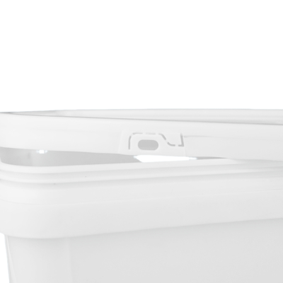 Gıda sınıfı kare plastik kova IML / ısı transferi / ekran baskı ile 1.2 Kg