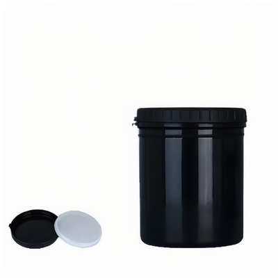 Ekoloji dostu plastik kavanoz, kapak ve alt kısmı tek parça halinde geri dönüştürülebilir
