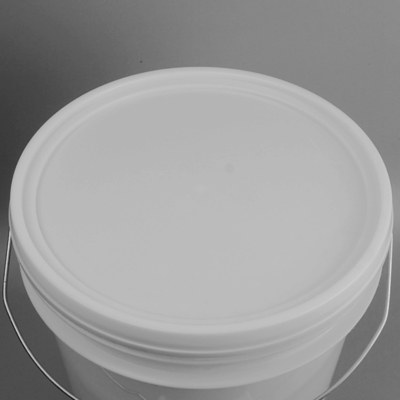 14 Litre Renkli Baskı Filmli Beyaz Plastik Gübre Kovası