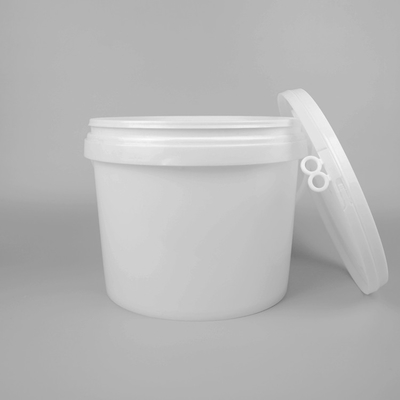 Kapaklı kırmızı plastik boya kovası dayanıklı ve