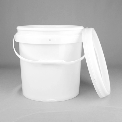 10 Litrelik Boş Yuvarlak Plastik Kova 3 Galon Kapaklı Plastik Kova