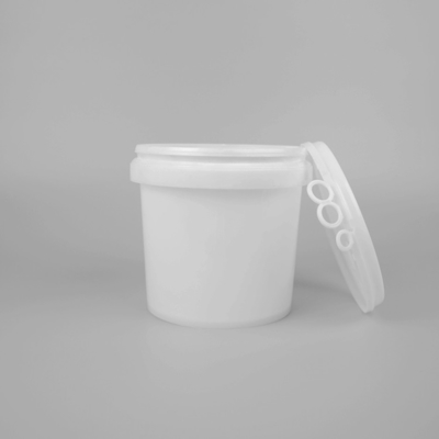 IML Baskılı Küçük Şeffaf Plastik Kovalar 1 Litre Isı Transfer Baskı